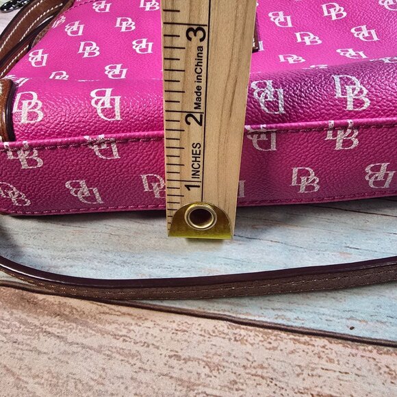 Dooney & Bourke Pink Monogram Crossbody Bag - Picture 11 of 13